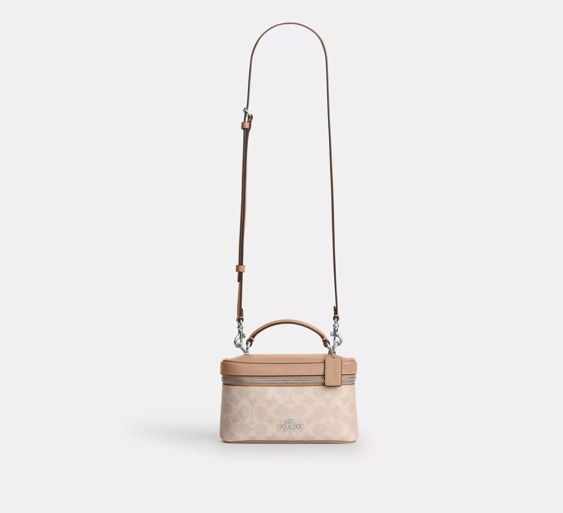 COACH CE023 RAINER CROSSBODY BAG 18 SIGNATURE CANVAS - SAND
