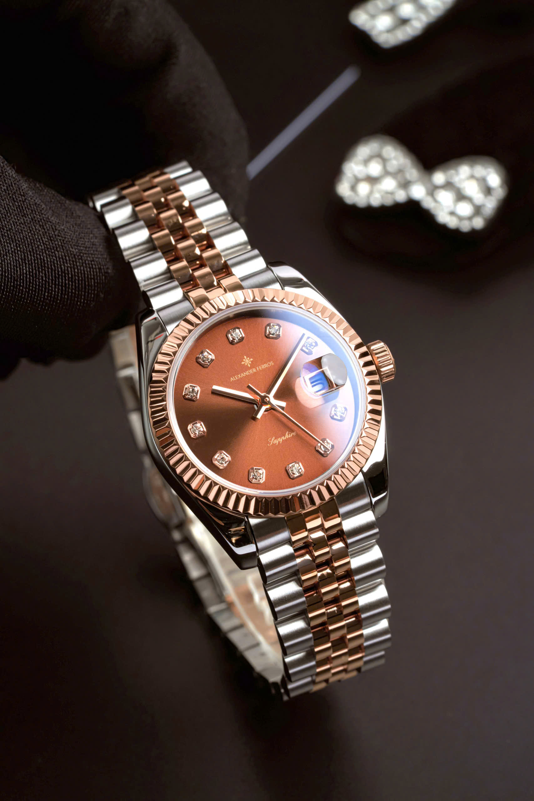 ĐỒNG HỒ NỮ ALEXANDER FERROS 8222D/08 QUARTZ 31MM