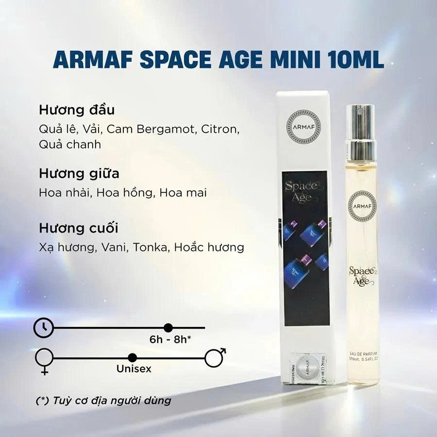 NƯỚC HOA CHIẾT UNISEX ARMAF BST SPACE AGE EDP 10ML
