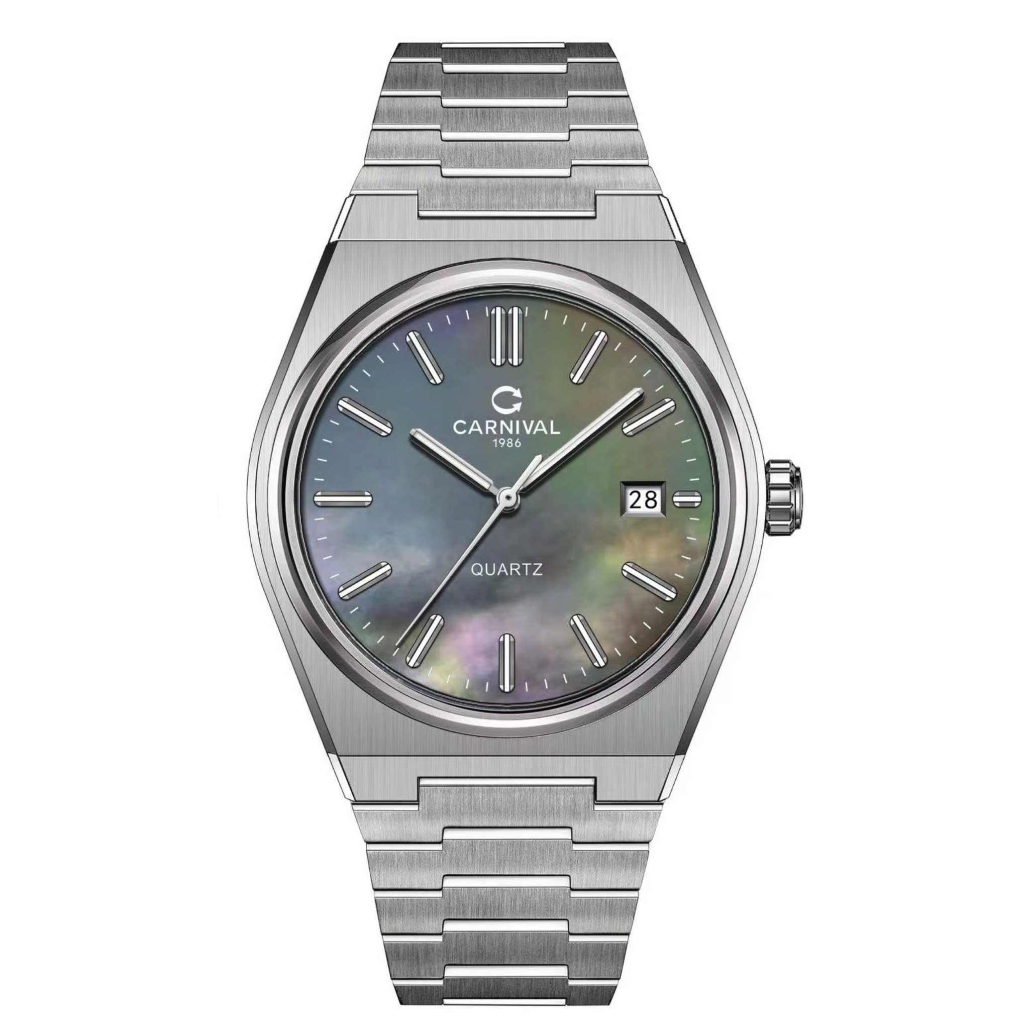 ĐỒNG HỒ NAM CARNIVAL 8251G VT DK QUARTZ 38MM ( XÀ CỪ ĐEN )