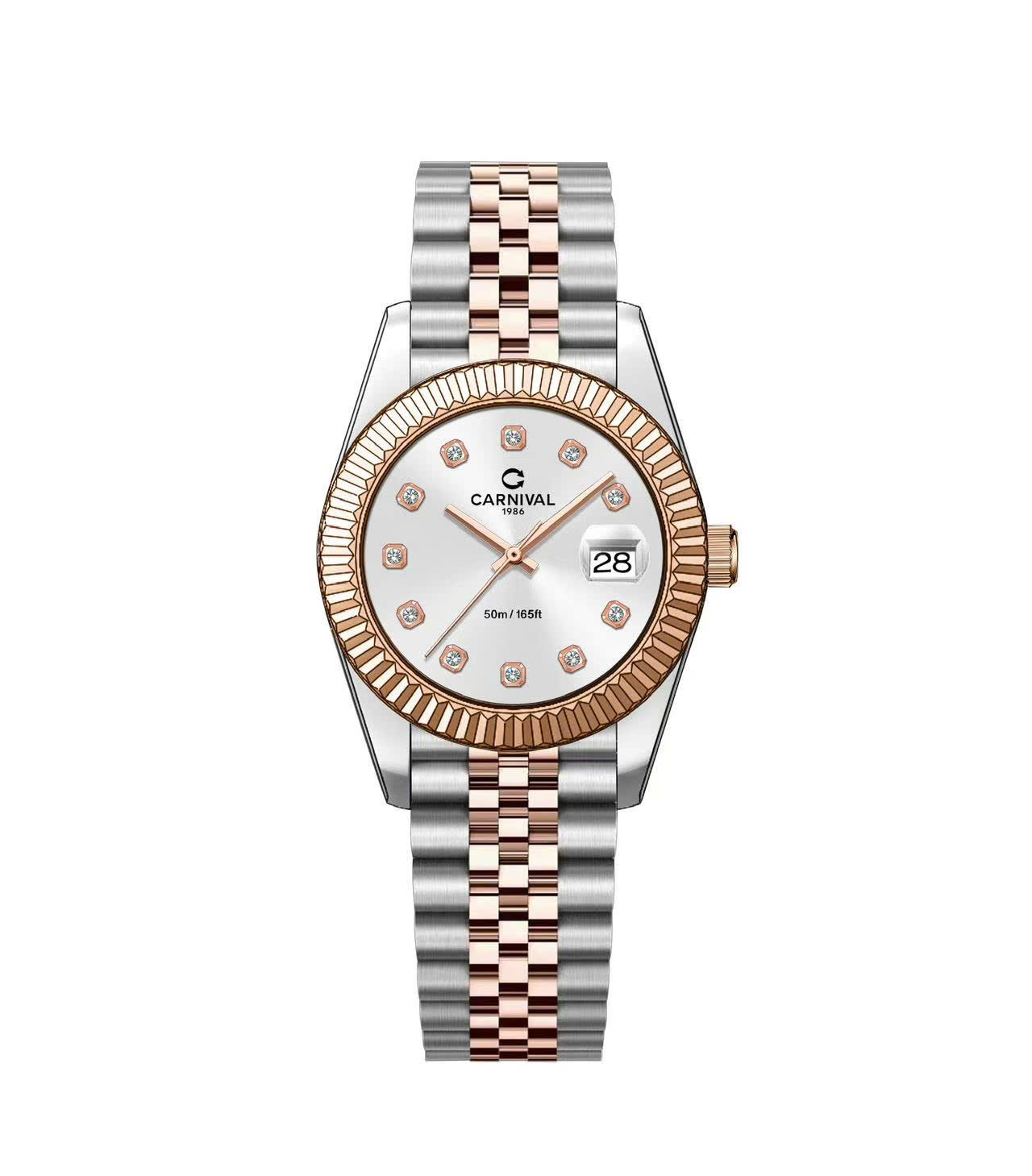 ĐỒNG HỒ NỮ CARNIVAL 8250L CH T QUARTZ 30MM