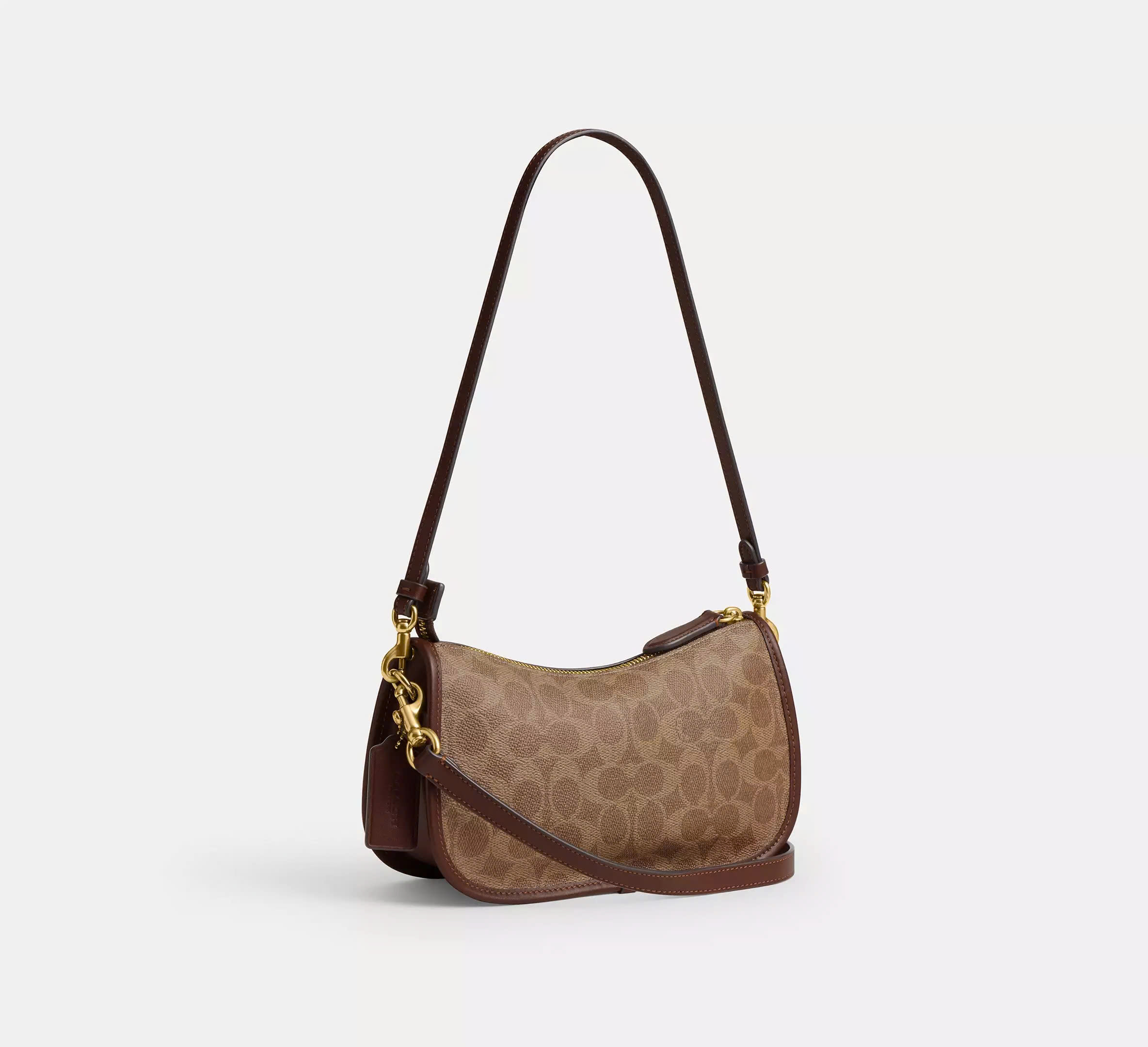 COACH CCC38 WAVERLY BAG IN SIGNATURE CANVAS - BROWN
