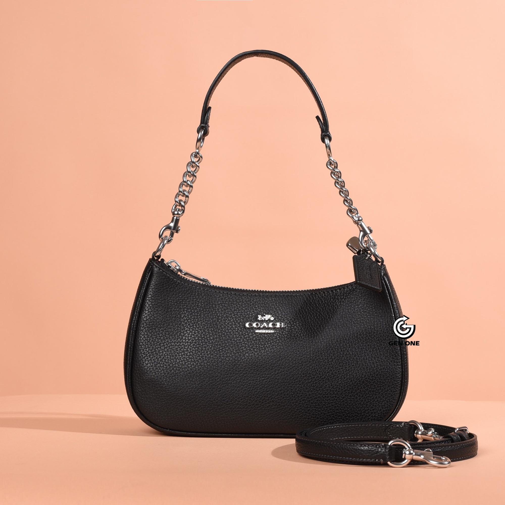 COACH CV934 VALUE TERI BAG - BLACK / GREY