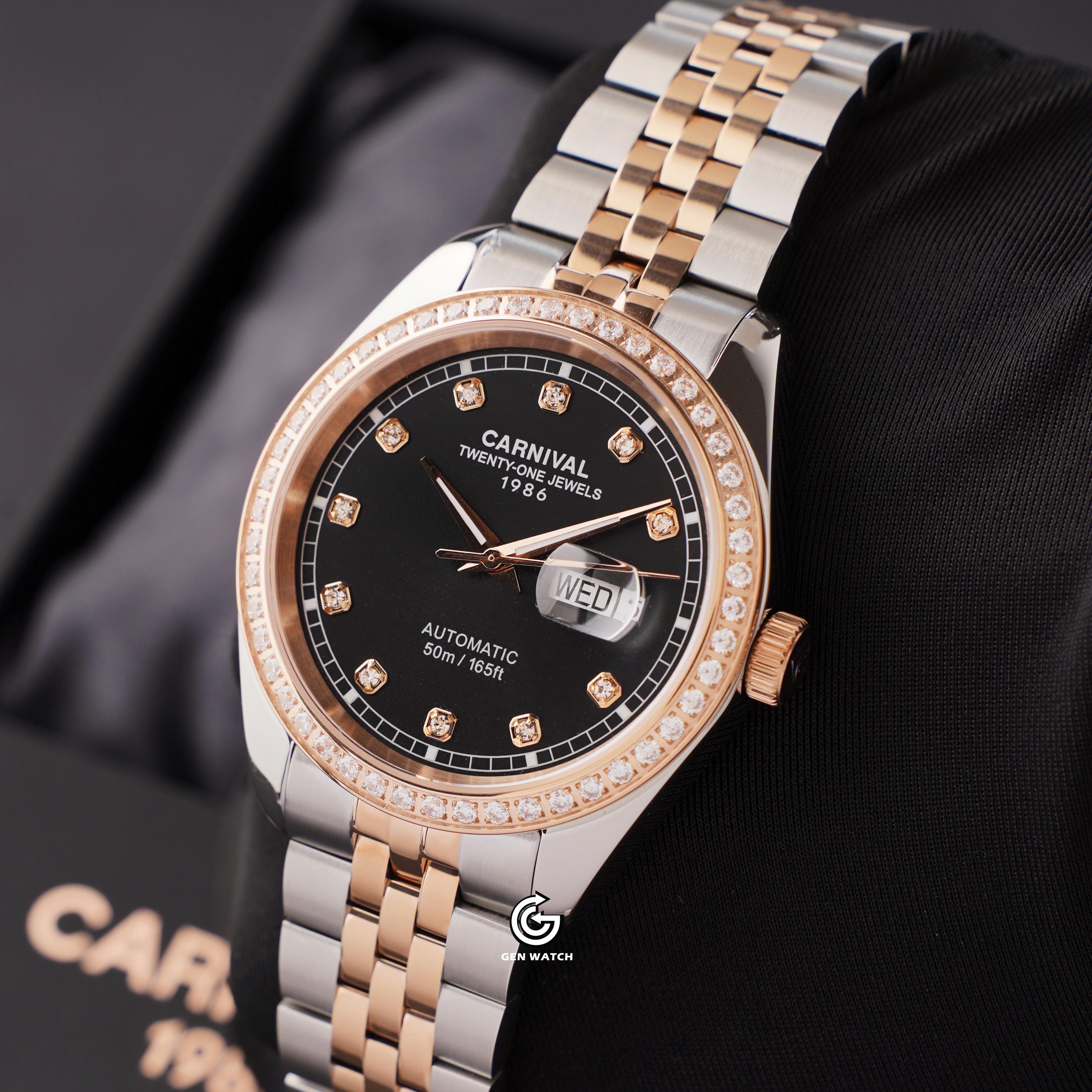 ĐỒNG HỒ NAM CARNIVAL 8131G2 CH D AUTOMATIC 41MM