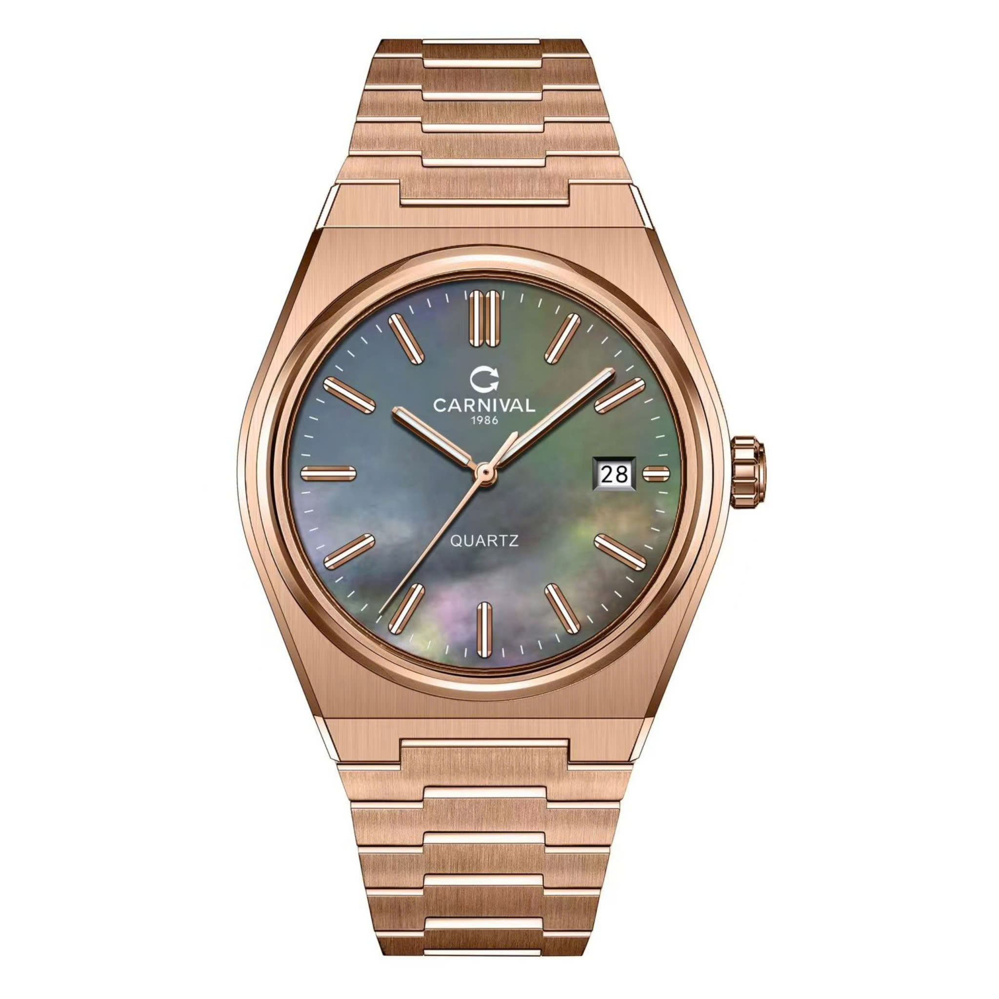 ĐỒNG HỒ NAM CARNIVAL 8251G VH DK QUARTZ 38MM ( XÀ CỪ ĐEN )
