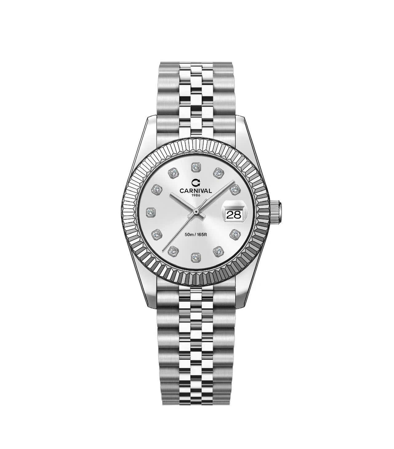 ĐỒNG HỒ NỮ CARNIVAL 8250L VT T QUARTZ 30MM