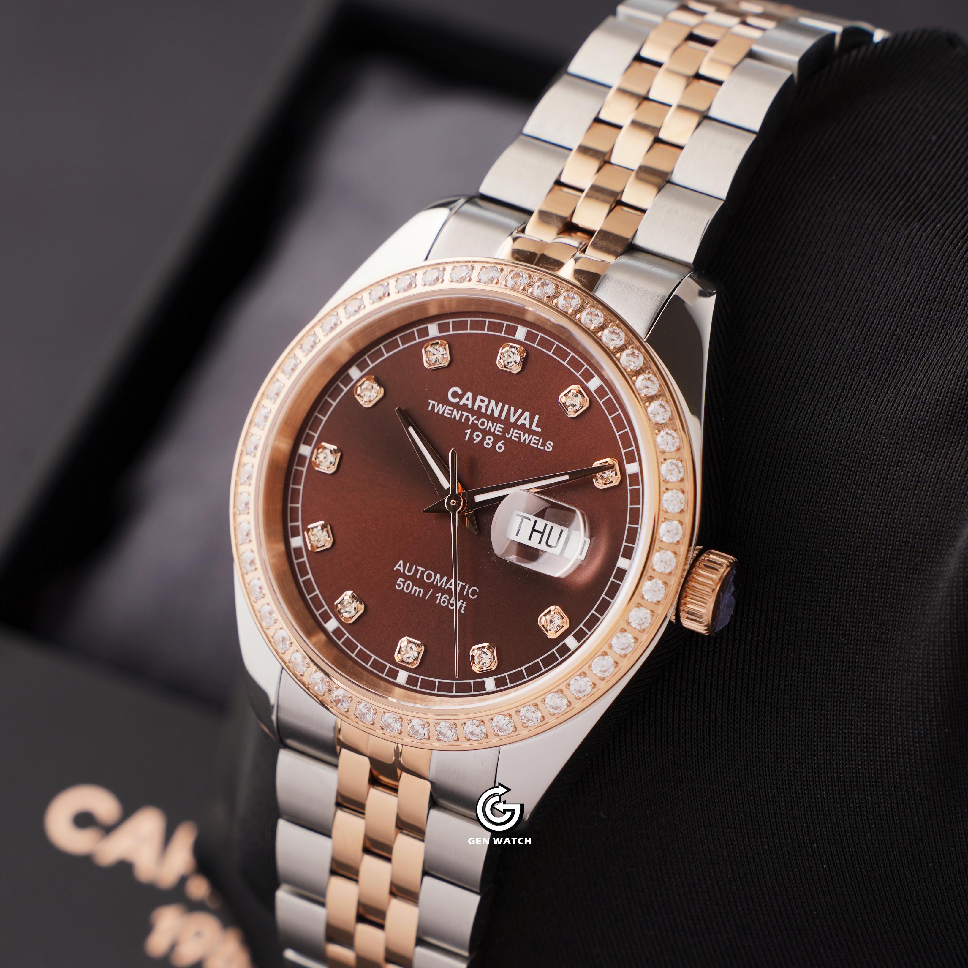 ĐỒNG HỒ NAM CARNIVAL 8131G2 CH N AUTOMATIC 41MM