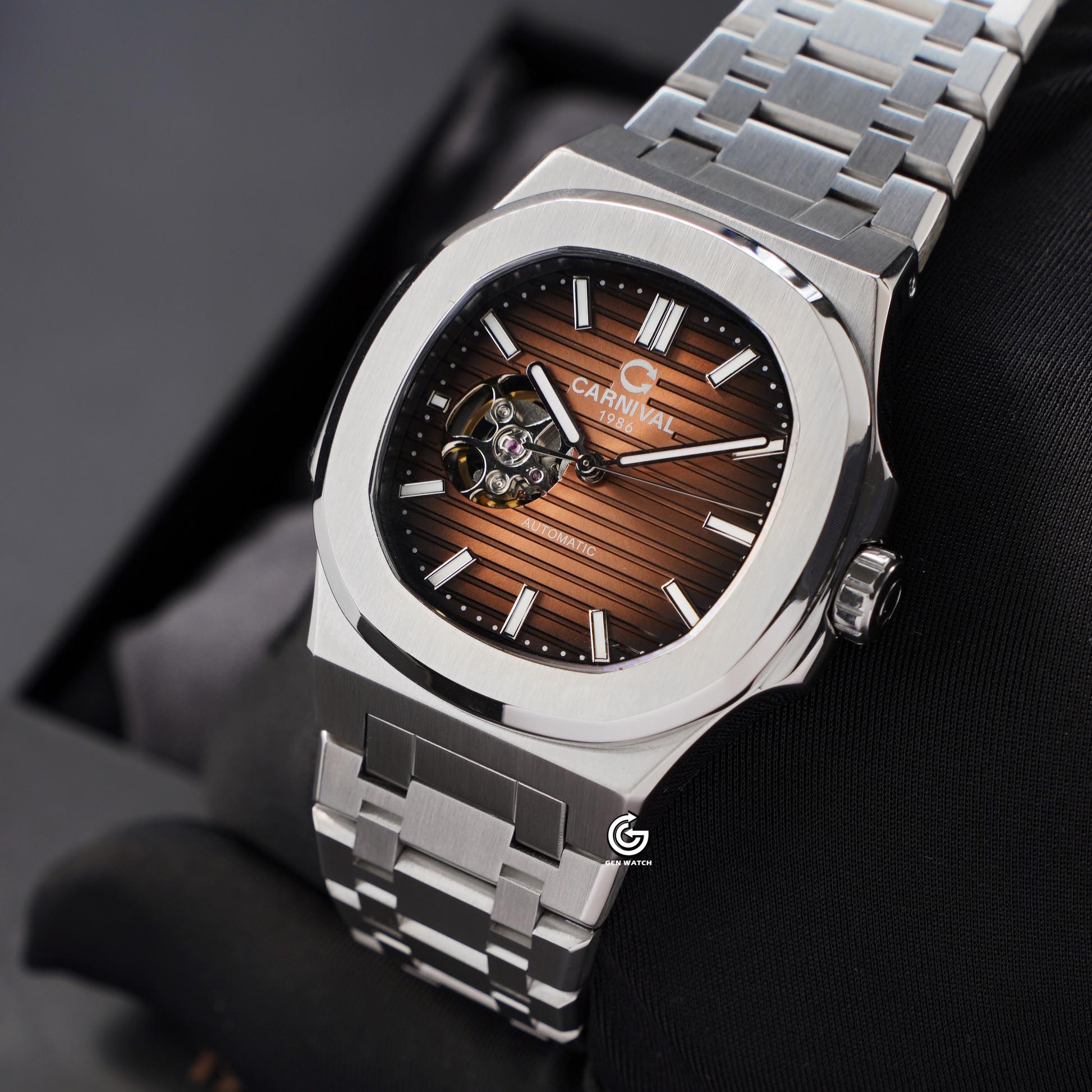 ĐỒNG HỒ NAM CARNIVAL 8128G1 VT N AUTOMATIC 41MM
