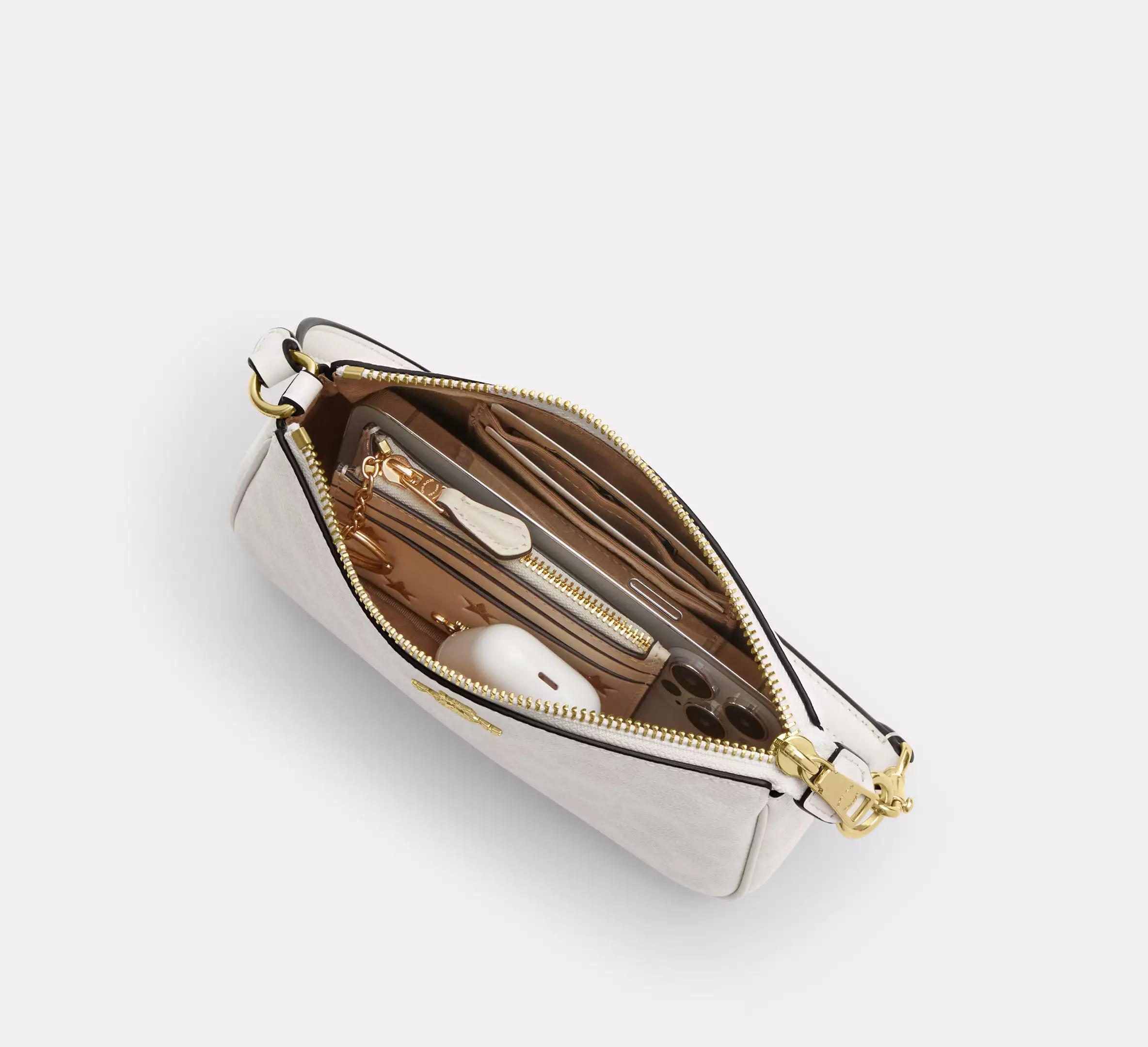 COACH SIGNATURE NOLITA BAG - WHITE
