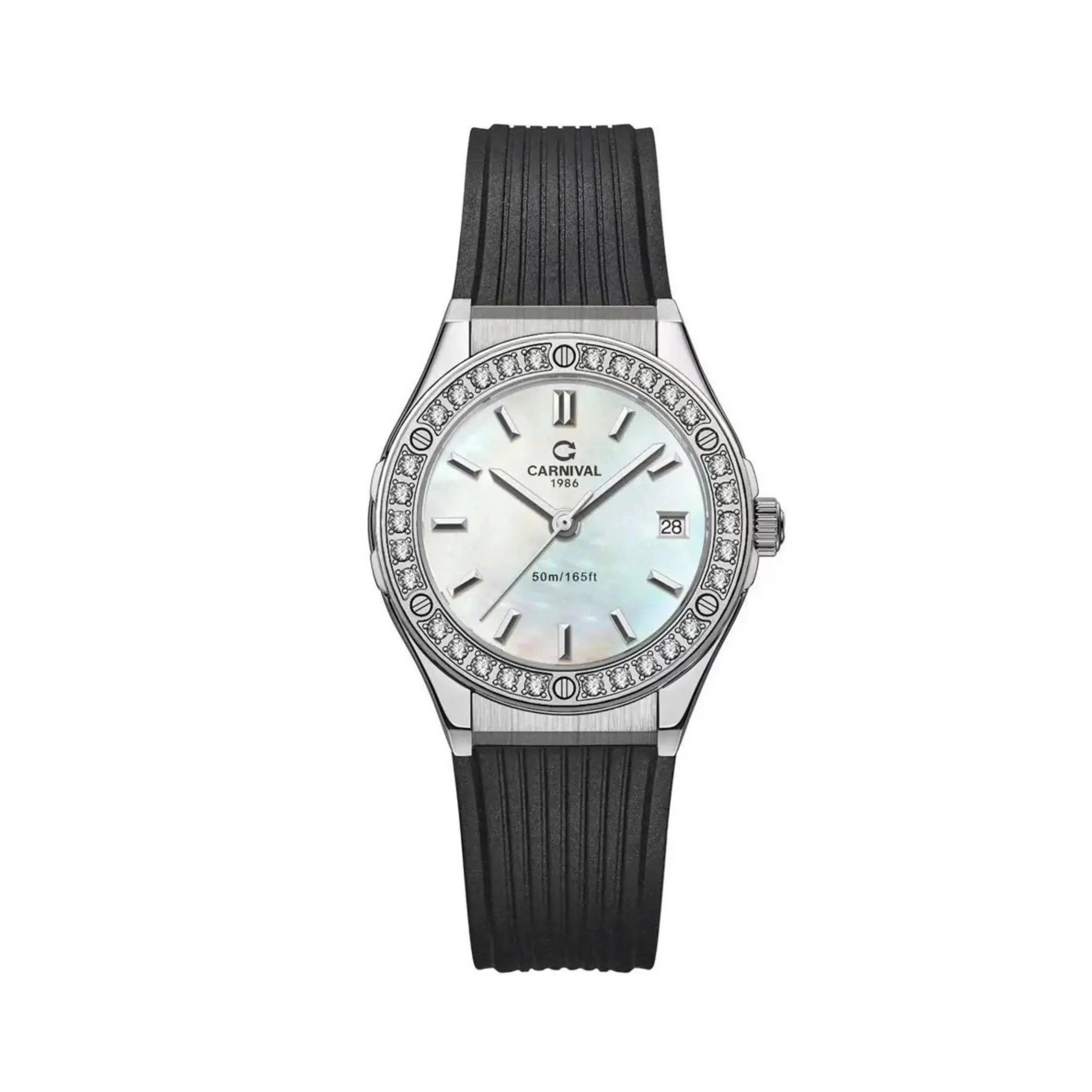 ĐỒNG HỒ NỮ CARNIVAL 8168L2 VT DCS TK QUARTZ 32MM