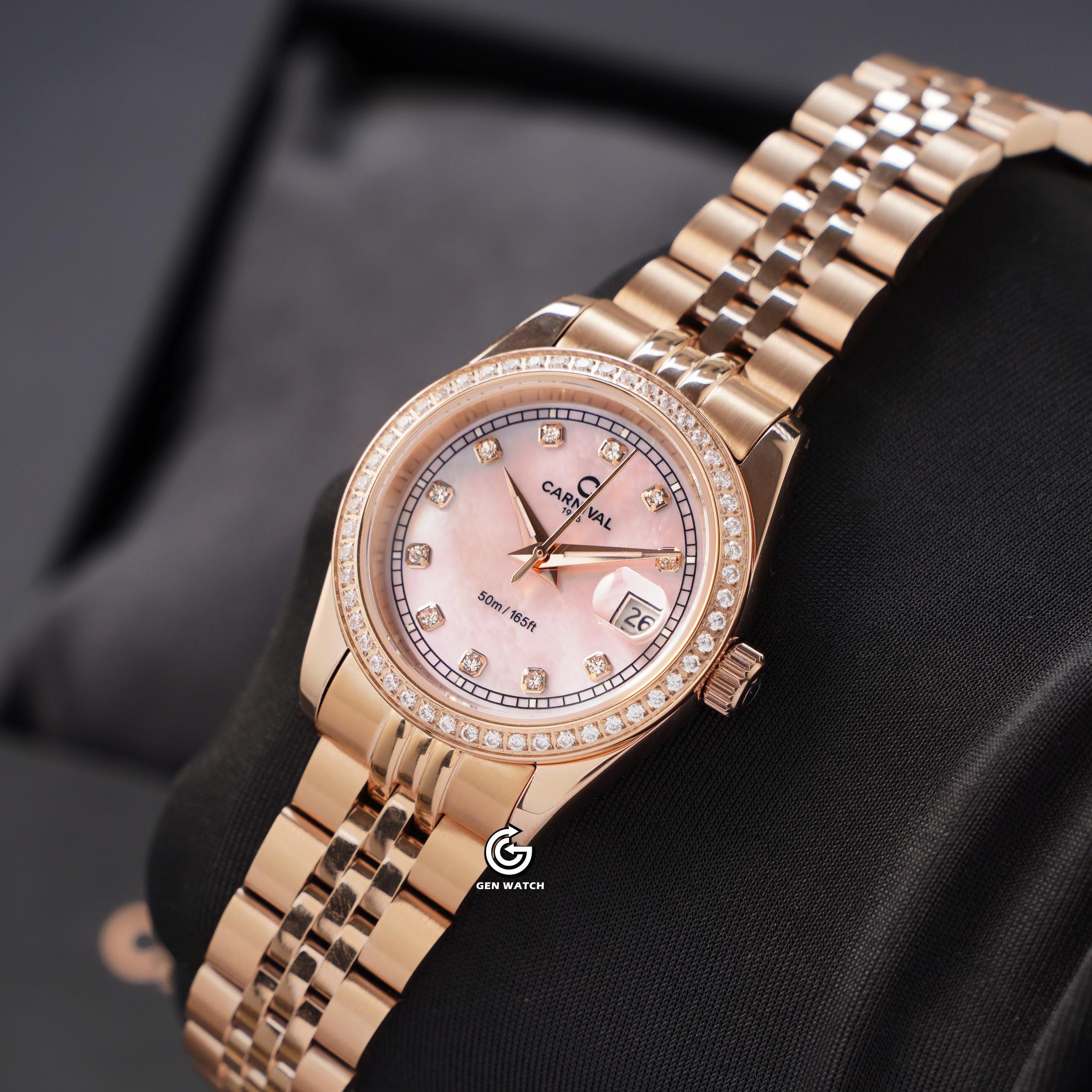 ĐỒNG HỒ NỮ CARNIVAL 8131L2 VH HK QUARTZ 30MM ( XÀ CỪ HỒNG )