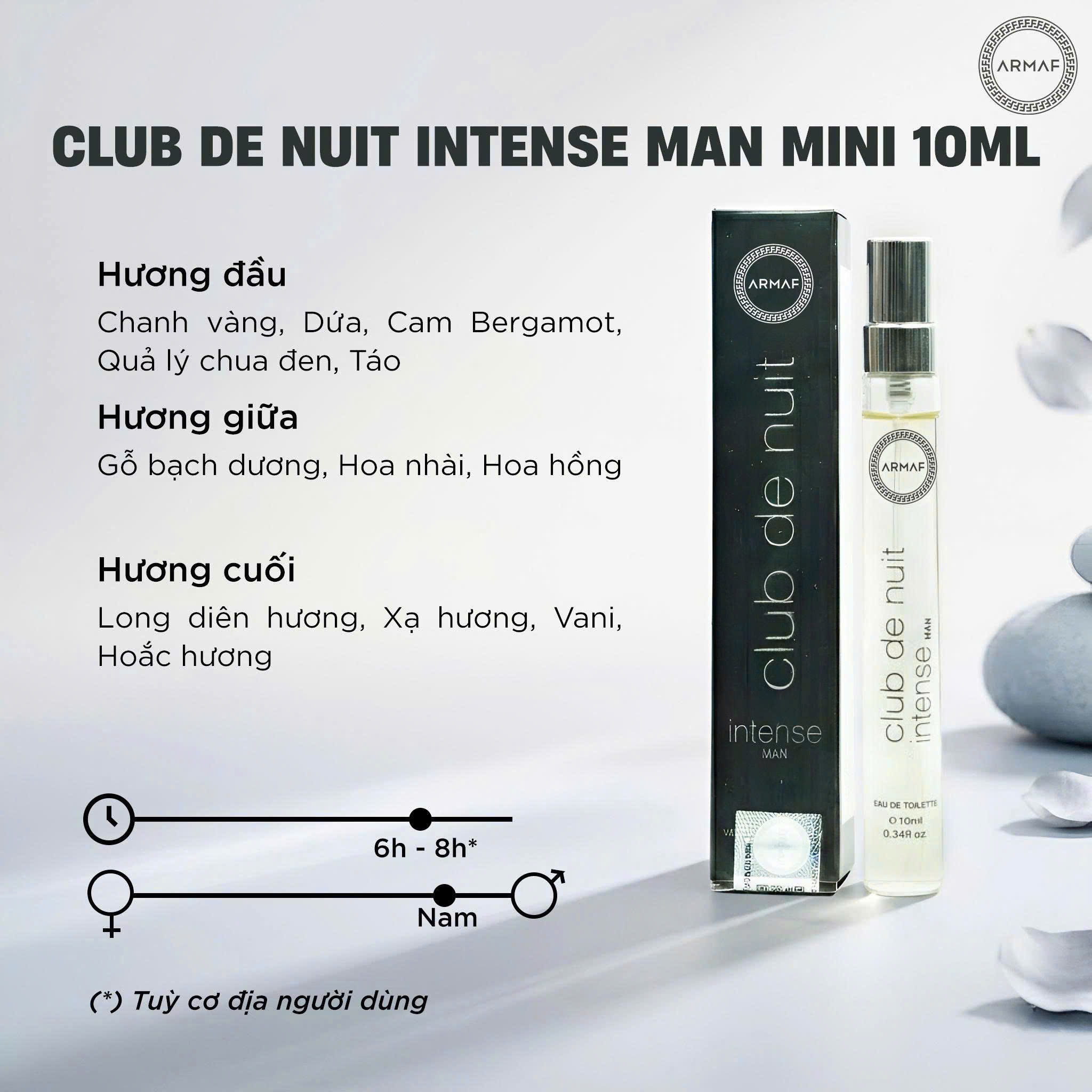 NƯỚC HOA CHIẾT NAM ARMAF CLUB DE NUIT INTENSE MAN 10ML