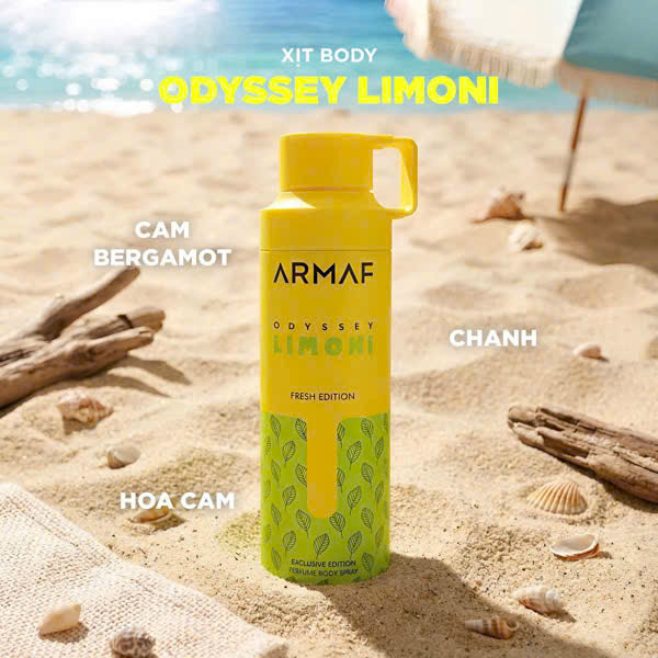 XỊT BODY ARMAF ODYSSEY LIMONI 200ML