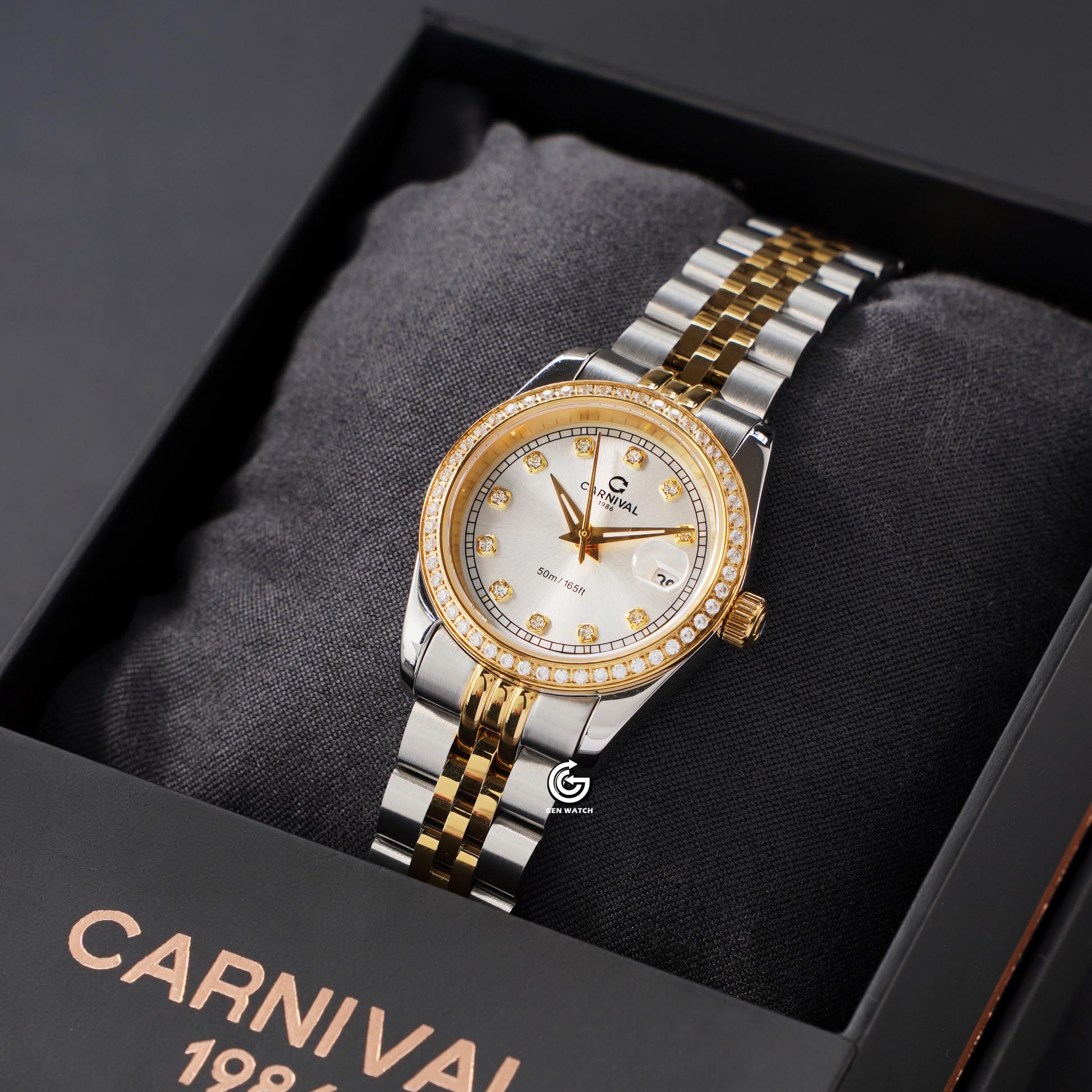 ĐỒNG HỒ NỮ CARNIVAL 8131L2 CV T QUARTZ 30MM
