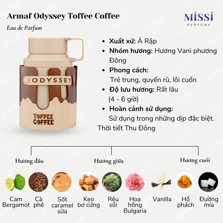 NƯỚC HOA UNISEX ARMAF ODYSSEY TOFFEE COFFEE 100ML