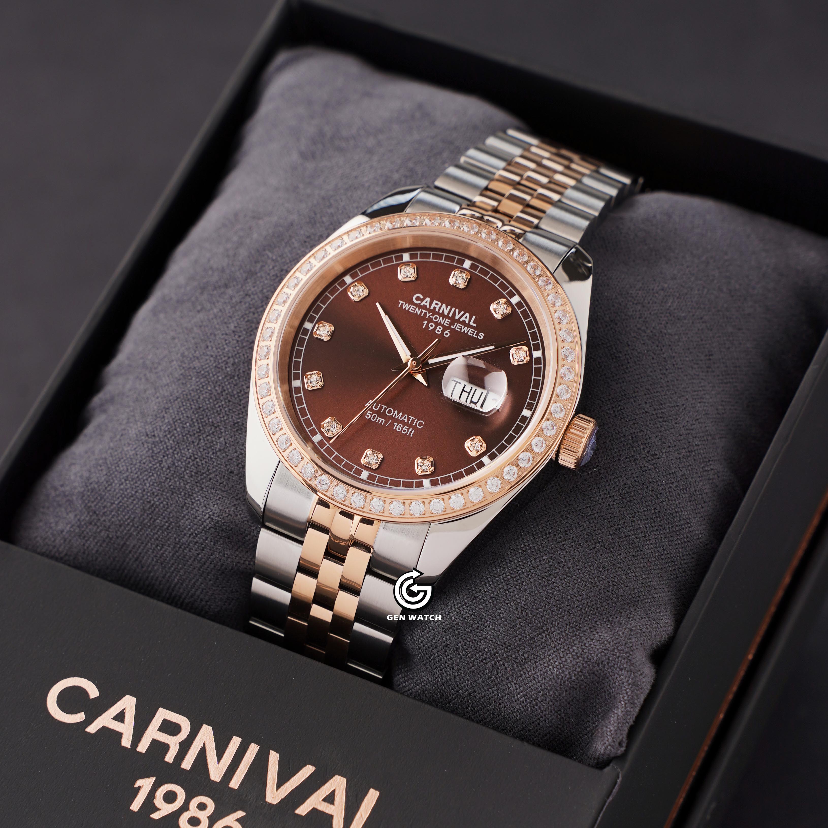 ĐỒNG HỒ NAM CARNIVAL 8131G2 CH N AUTOMATIC 41MM