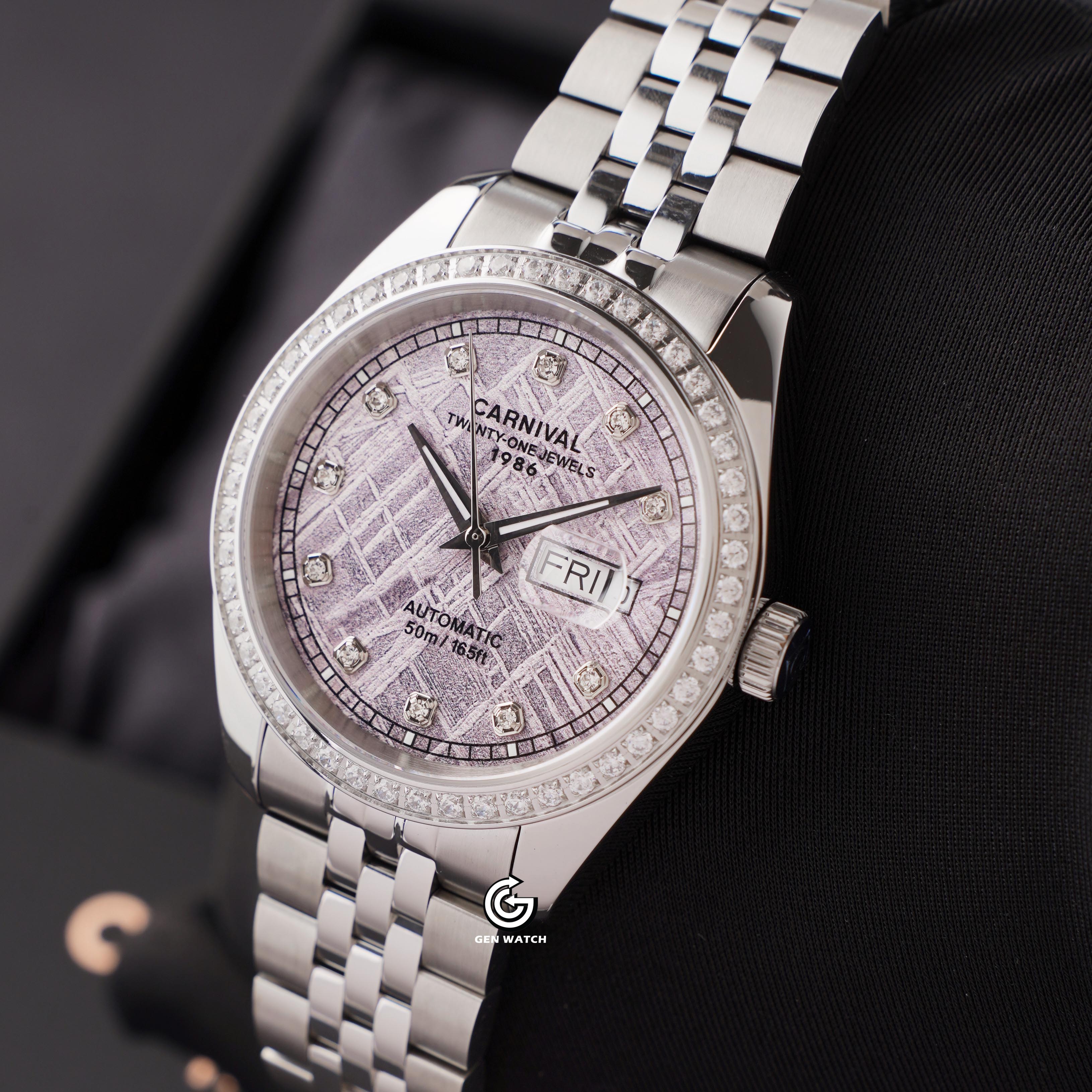 ĐỒNG HỒ NAM CARNIVAL 8131G2 VT TT AUTOMATIC 41MM