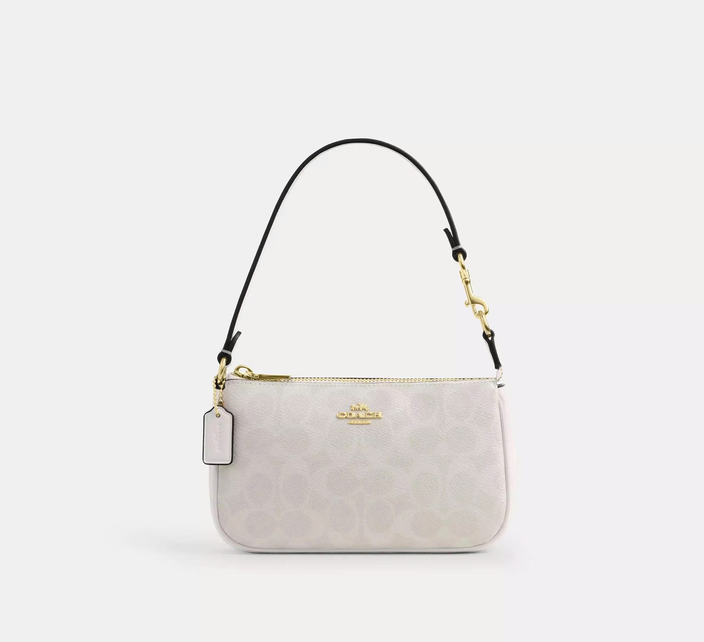 COACH SIGNATURE NOLITA BAG - WHITE