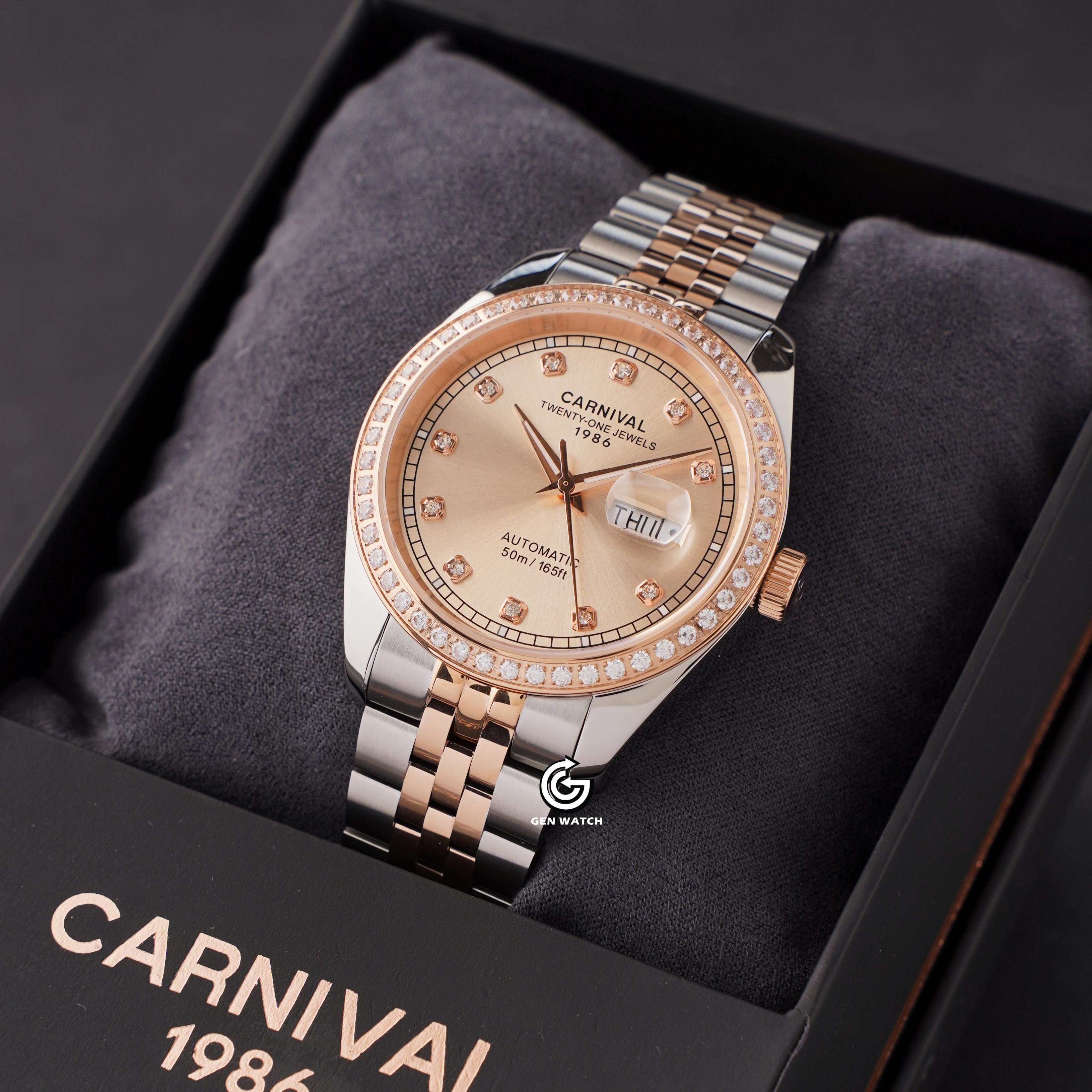 ĐỒNG HỒ NAM CARNIVAL 8131G2 CH NN AUTOMATIC 41MM