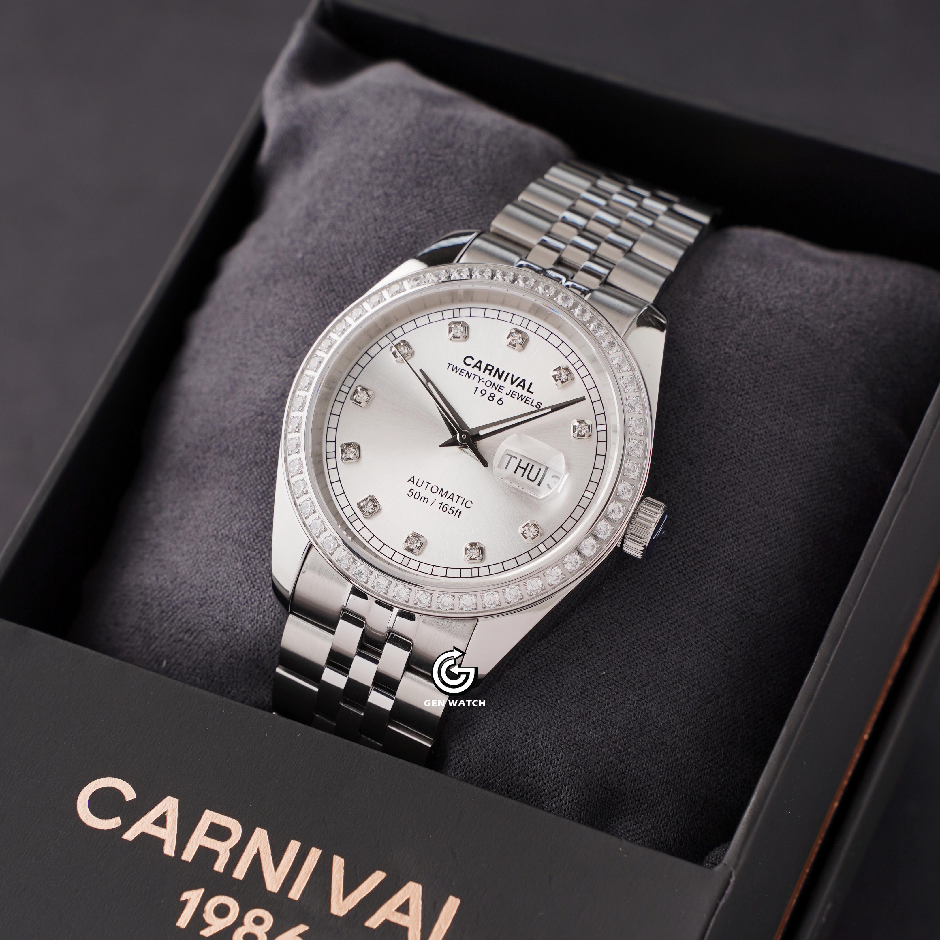 ĐỒNG HỒ NAM CARNIVAL 8131G2 VT T AUTOMATIC 41MM