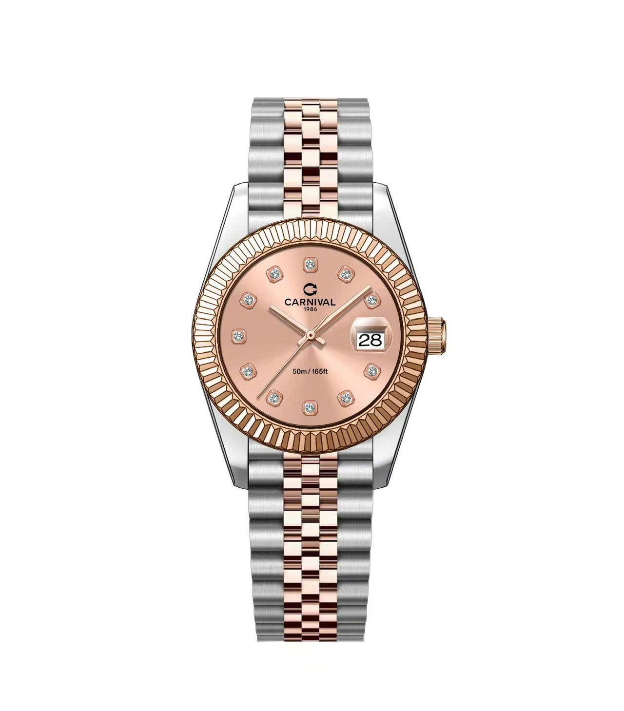 ĐỒNG HỒ NỮ CARNIVAL 8250L CH NN QUARTZ 30MM