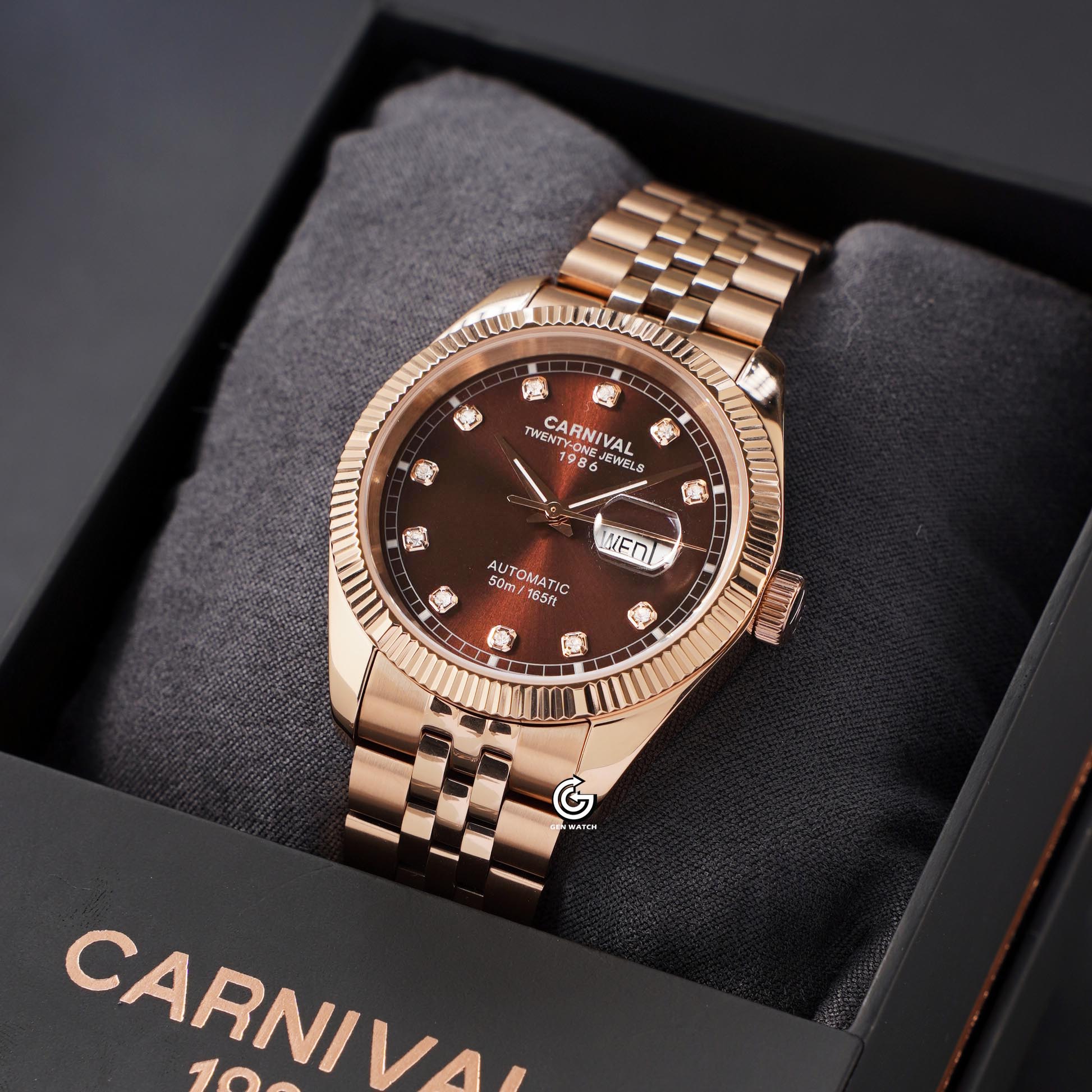 ĐỒNG HỒ NAM CARNIVAL 8131G VH N AUTOMATIC 40MM