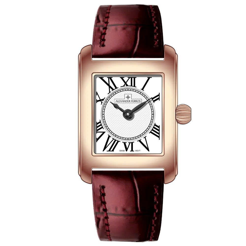 ĐỒNG HỒ NỮ ALEXANDER FERROS 7282R/02 QUARTZ 22x31MM